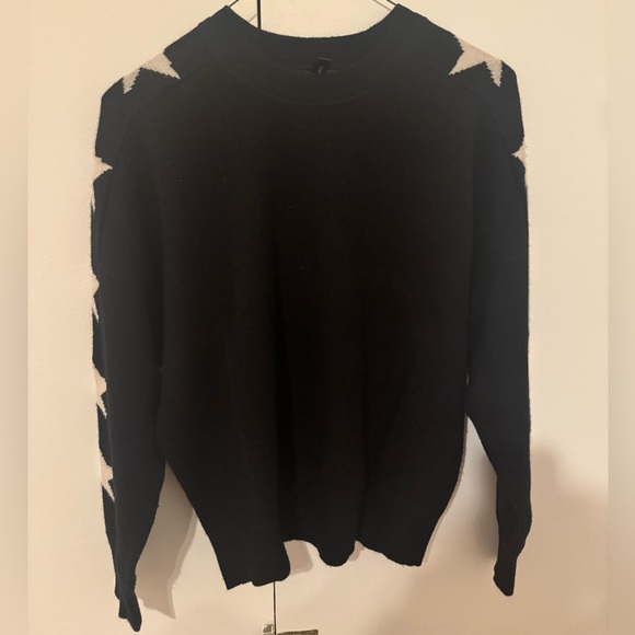 Aqua Bloomingdales Star Cashmere Sweater - Picture 2 of 4